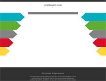 Tablet Screenshot of oralbrush.com